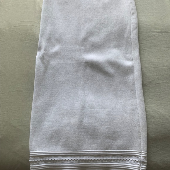 Babaton White Matching Skirt Set with Crochet Details - Picture 3 of 6